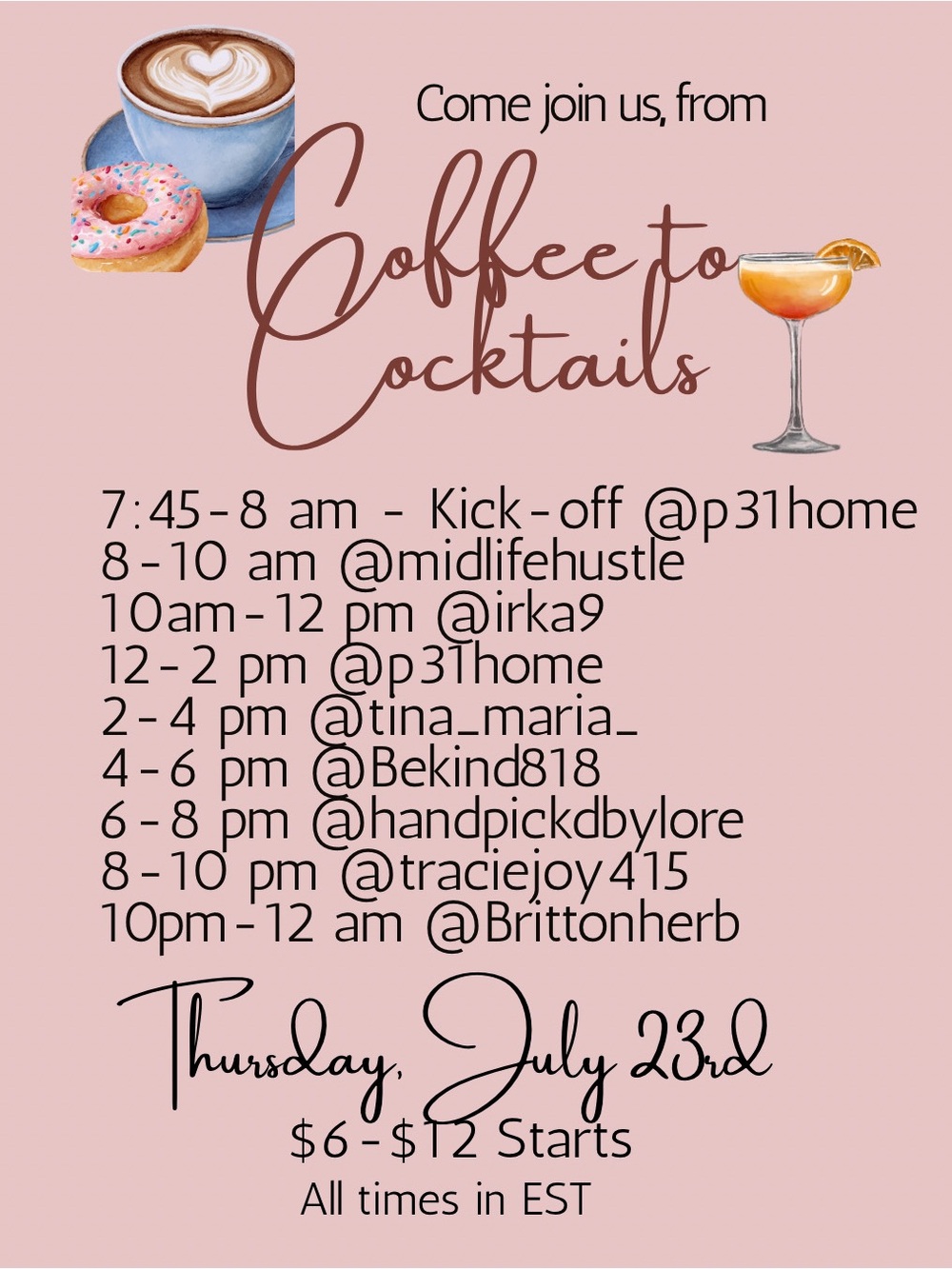 Live 7/23 From Coffee to Cocktails Raid Train - Picture 1 of 1